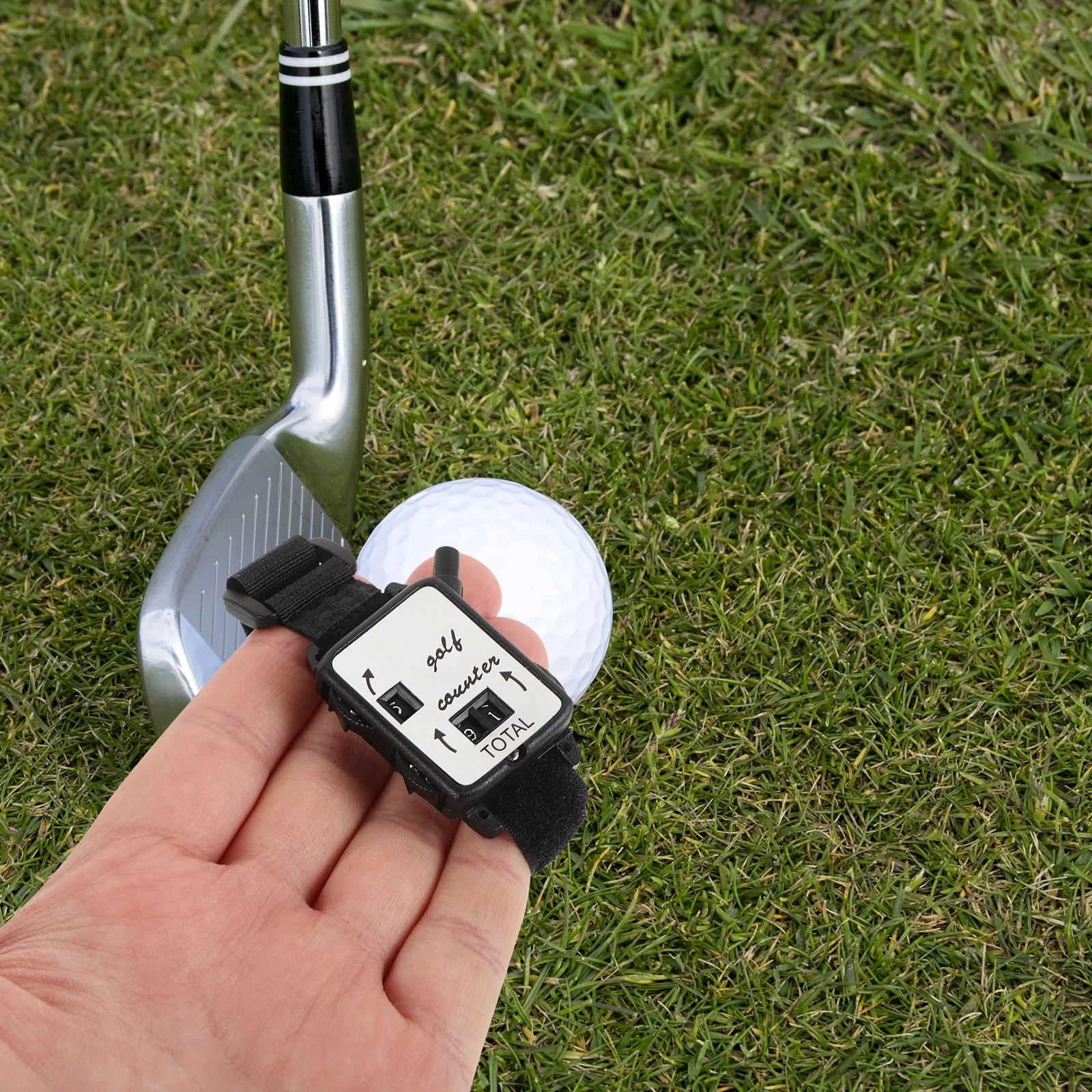 Contador de pontuação de golfe relógio elegante durável manual clicker de curso portátil marcador de golfe para todos os níveis de habilidade pontuação precisa