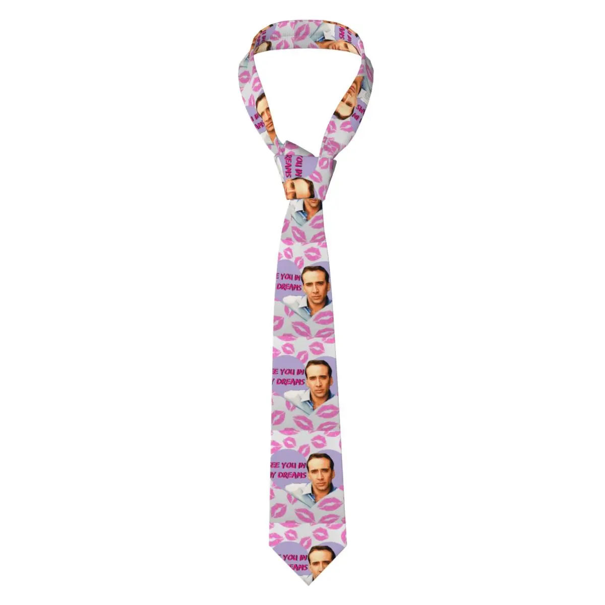 

Пользовательские галстуки Николаса Кейджа, мужской шелковый галстук для офиса