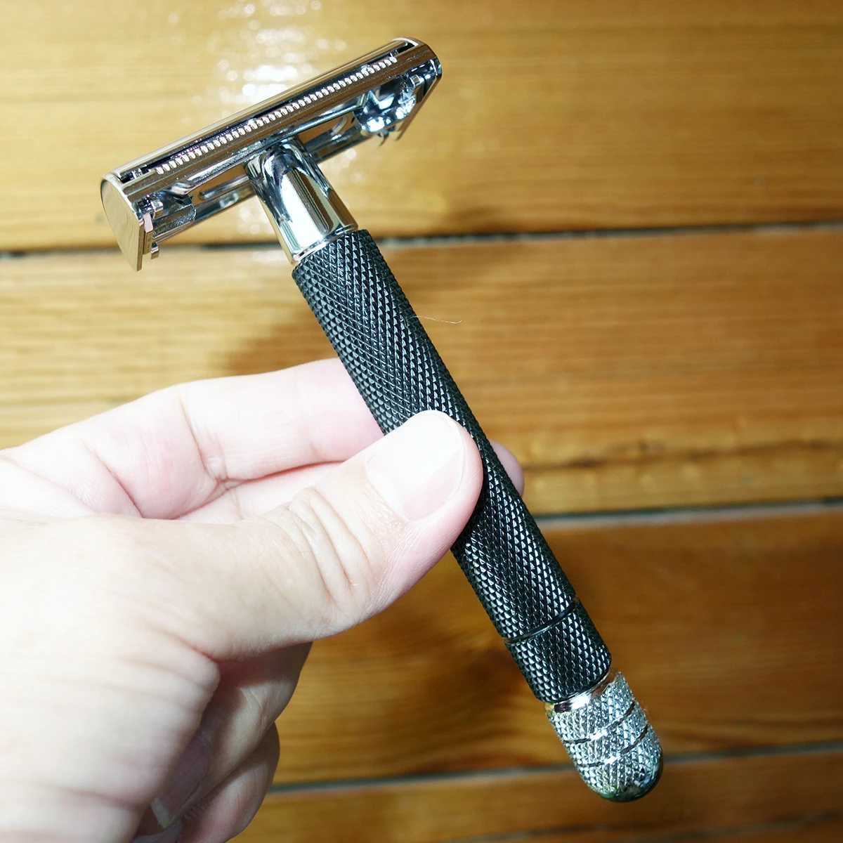 ماكينة حلاقة آمنة مفتوحة بحافة مزدوجة على شكل فراشة من iRAZOR للرجال مع مقبض طويل للحنين 10 قطع أداة مبللة للحلاقة الناعمة والمغلقة #2