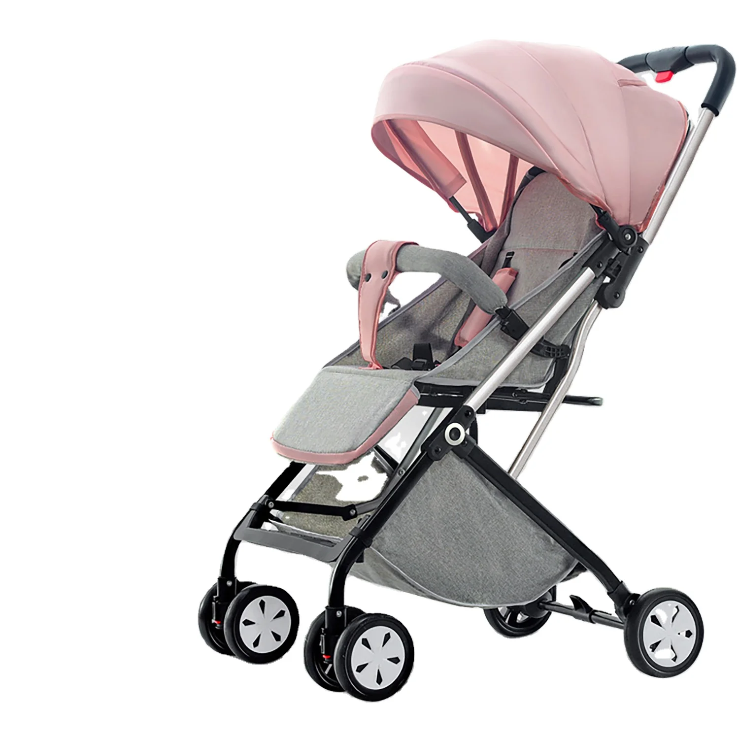 Wholesale Cheap New Baby Stroller 3 In 1 Portable Pram Lightweight High Landscape Aluminum Frame  Carriage