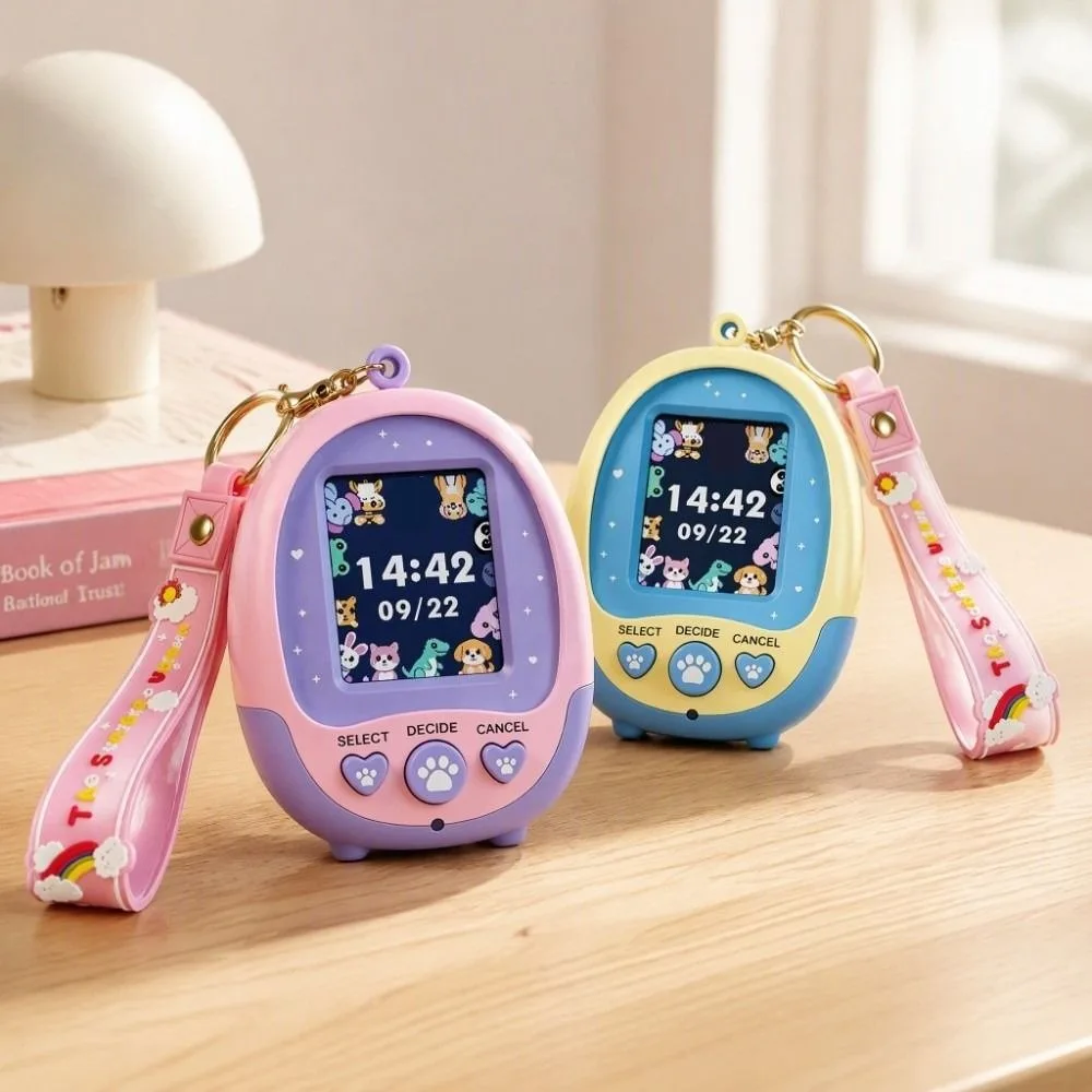 Machine Color Screen Virtual Pet Keychain Portable LCD Screen Electronic Pet Machine Mini Electronic Mini Electronic Pet Girls