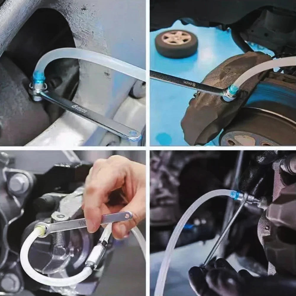 Kit  llave  líquido  frenos  sinflado, llave  sinflado  frenos, manguera  silicona  alta dureza eficiente con almacenamiento par