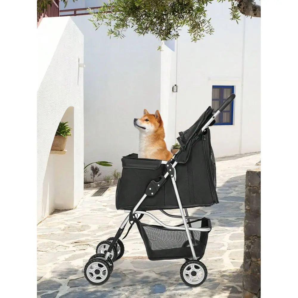 

Wheels Dog Cat Stroller For Medium Large Dogs And Cats