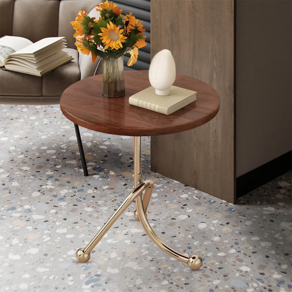 15.75 X16.14 Inches Small Round Side Table Coffee Table Nightstand for Living Room Bedroom Office Small Space view 3
