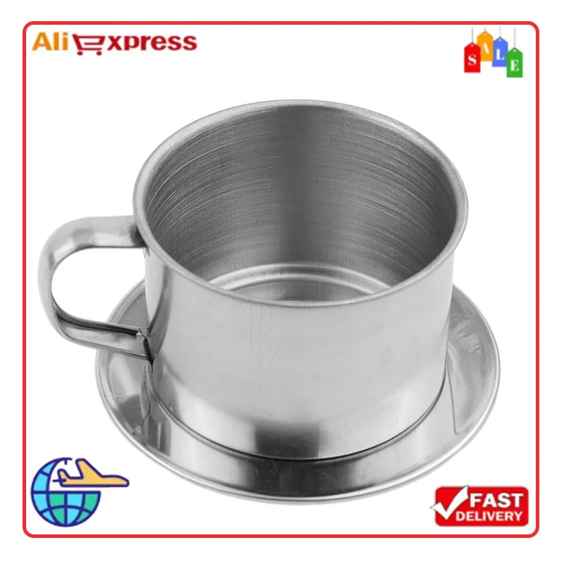Stainless Steel Vietnam Vietnamese 50/100ml Coffee Pot Drip Filter Infuse Cup Serving Delicious  Coffee Maker Coffee Utensils