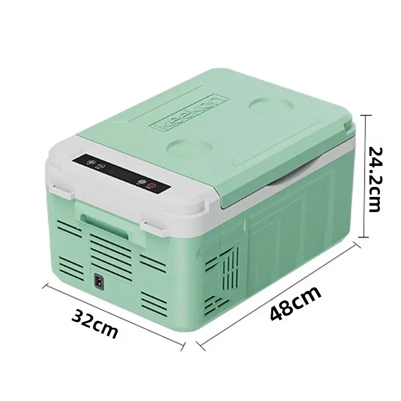 Heavy Duty 15L Portable Car Fridge Freezer with Wheels Handle 12V 24V Camping SUV Parts