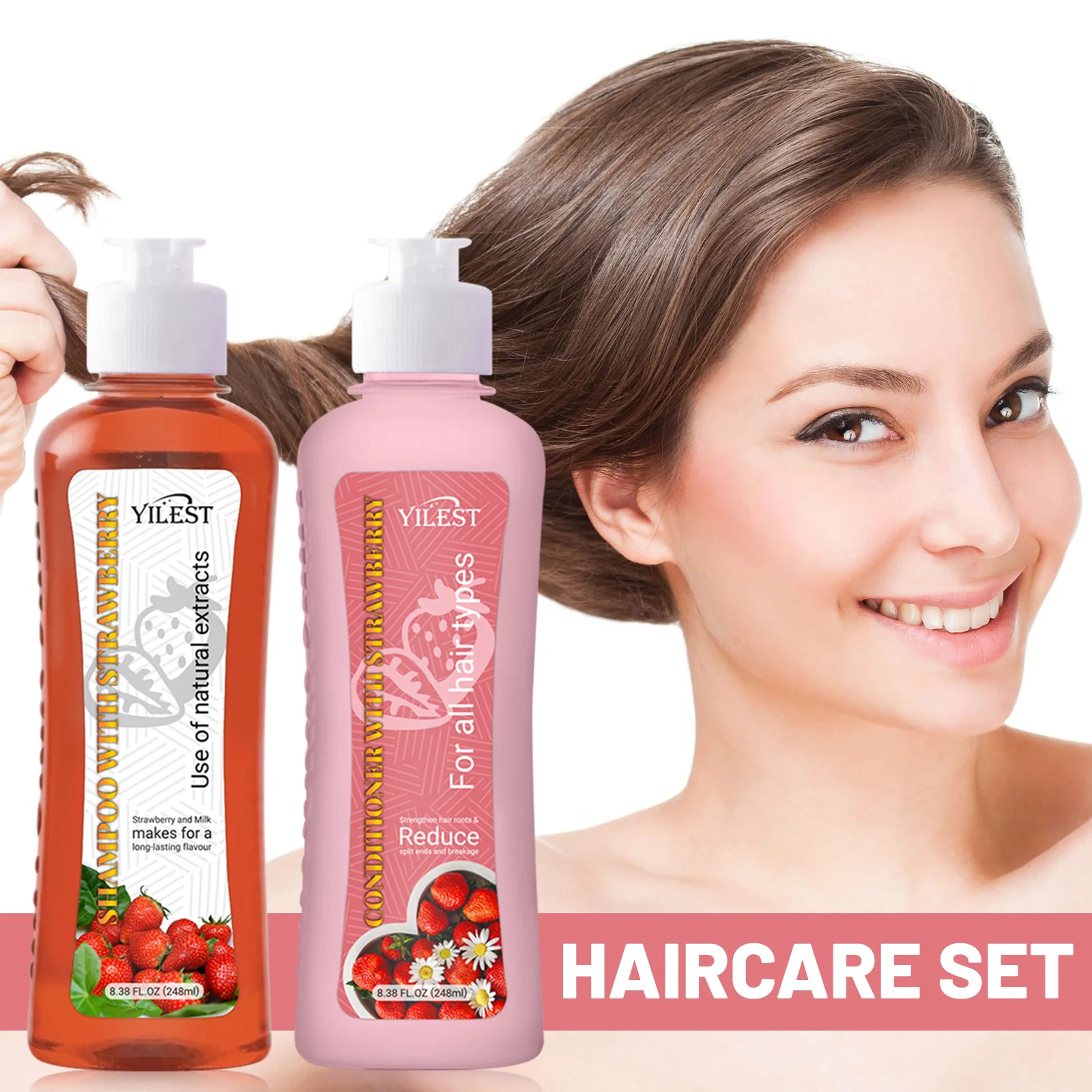 

Набор шампуня и кондиционера YILEST Natural Strawberry 248 мл — укрепляет волосы, уменьшает лома, мягкий и блестящий для всех типов волос