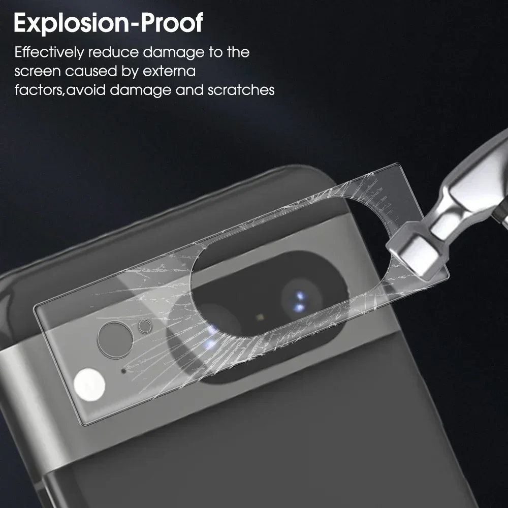 Clear Tempered Glass For Google Pixel 8 Pro 8Pro Pixel8 3D Curved Back Camera Lens Film Protector For Google Pixel 8 Pro Pixel 8