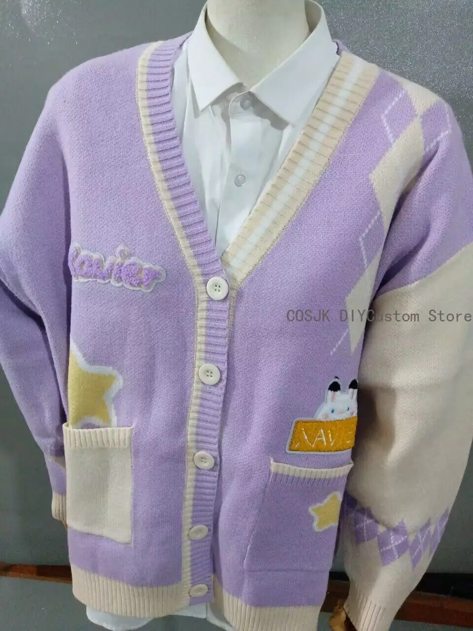 

Костюм для косплея Game Love and Deepspace Rafayel Sylus Zayne Xavier, вязаный кардиган на Хэллоуин и Рождество, размеры S-L