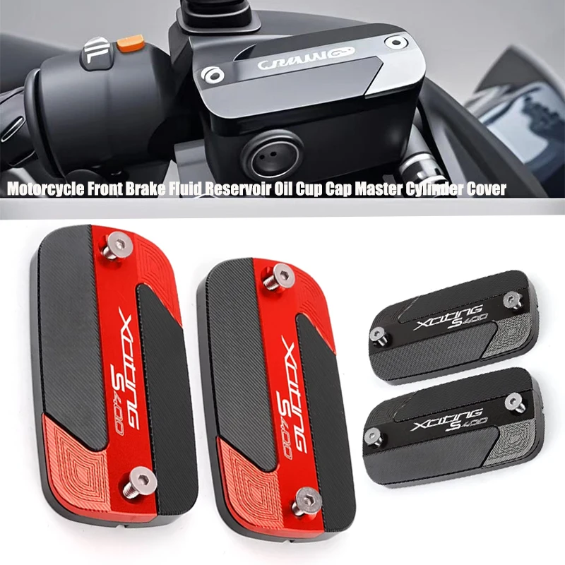 

For KYMCO XCITINGS400 XCITING s400 400s 2017-2025 Motorcycle Front Brake Fluid Reservoir Oil Cup Cap Master Cylinder Cover