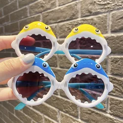 Kids Personality Shark Cartoon Boy Girl UV Protection Fashion Trend Light and Comfortable Sunshade Sunblock Sunglasses