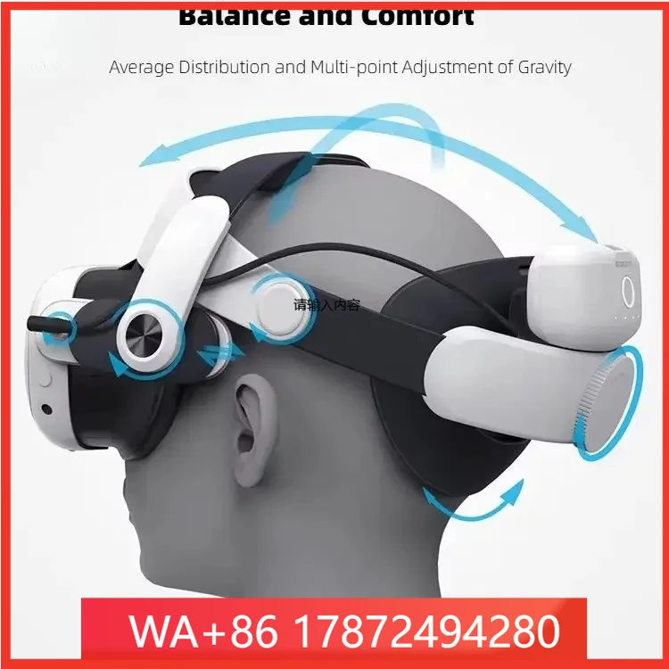 For M3PRO Adjustable Head Strap for Meta Quest 3 & 3S VR Headband Comfort Accessory Compatible with VR Glasses