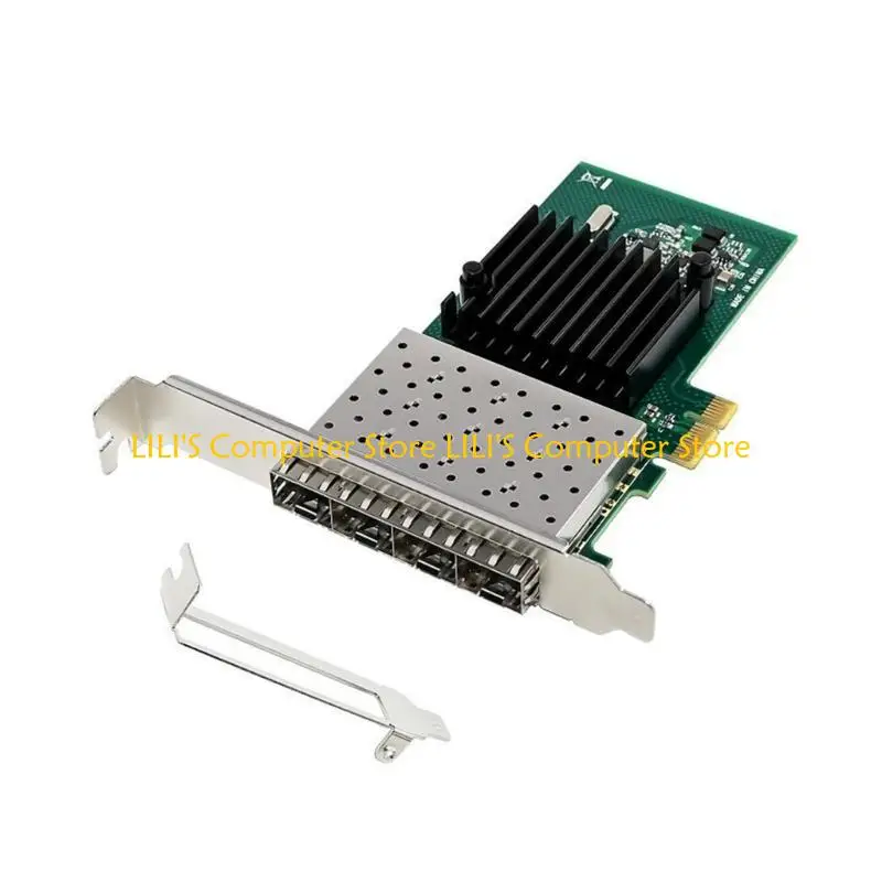 

A52B 4 Port PCIe Card PCIExpress 4x SFP Fiber Card Data Transfer Speed