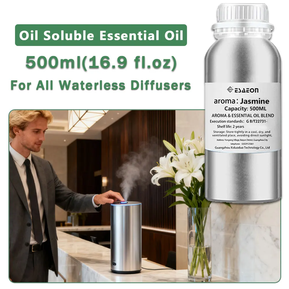 ESAEON Fragrant Machine Essential Oils - For All Waterless Aromatherapy Machines, Westin White Tea/Jasmine - 500ML (16.9 fl.oz)