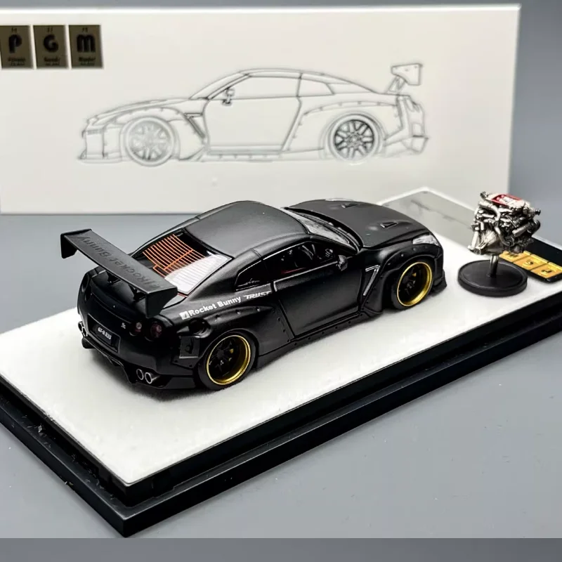 PGM 1:64 Scale GTR R35 Simulation Alloy Car Model Static Display Collectible Toy Gift Souvenir Decoration