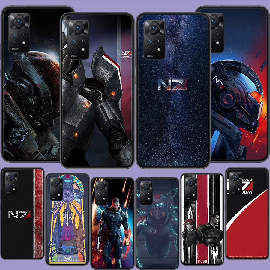 N7 Mass Effect Phone Case For Redmi Note 13 5G Plus 12C 12 10A 10C 10 9 8 9A 9C 9T 8A S2 K60 K70 Pro 7 7A 6 6A Xiaomi A2 Lite Ca