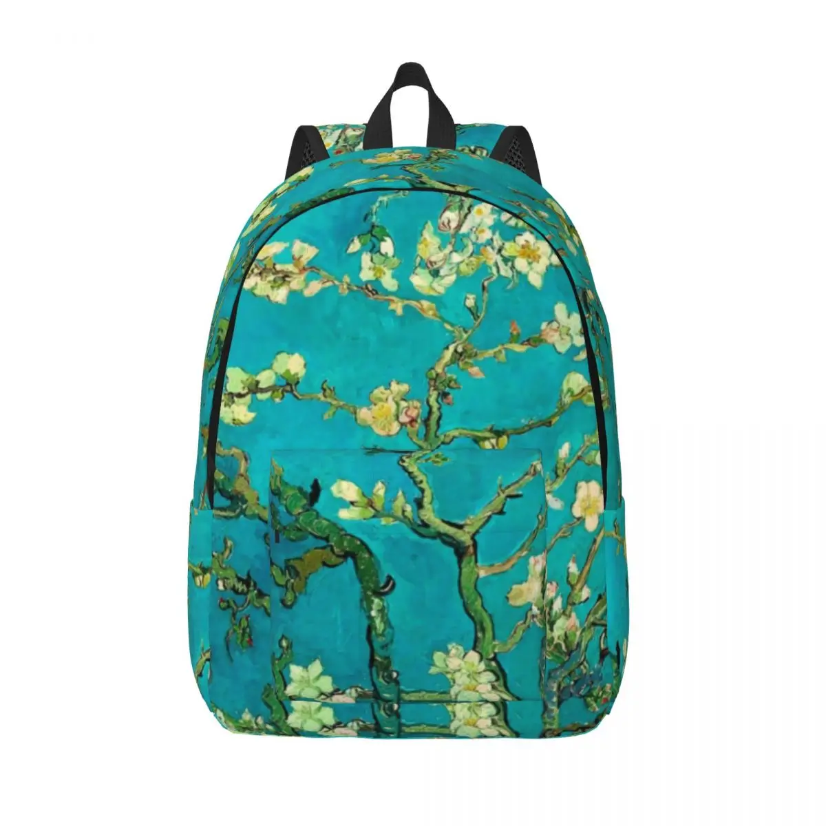 Van Gogh Canvas Backpacks Almond Tree Floral Art Soft Unique Backpack Campus Bags