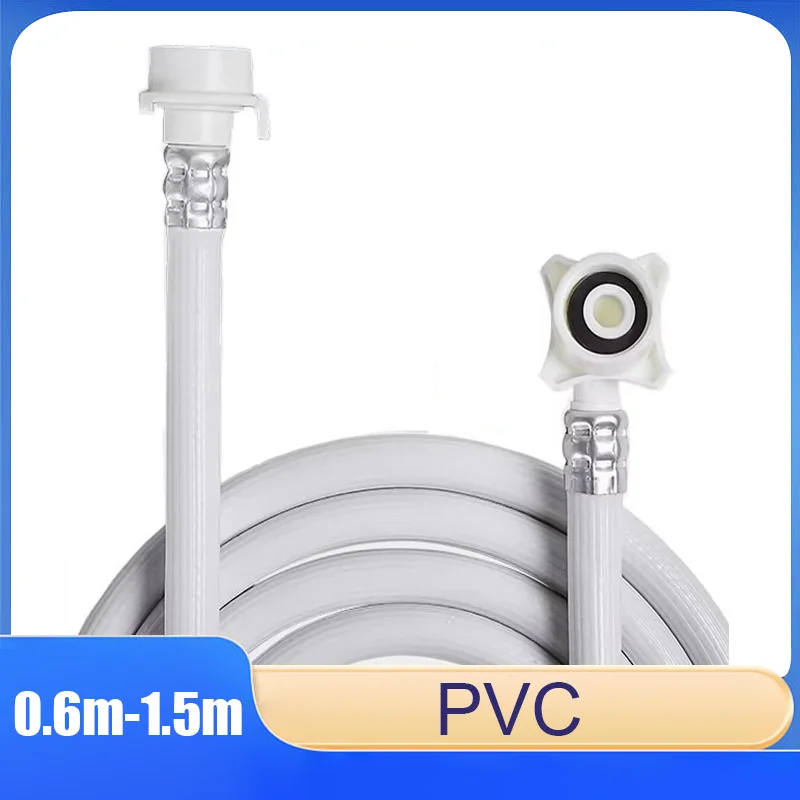 

1pcs Washing Machine Water Inlet Pipe 0.6/0.8/1/1.5m Portable Water Inlet Connecting Pipe Universal Washing Machine Accessories