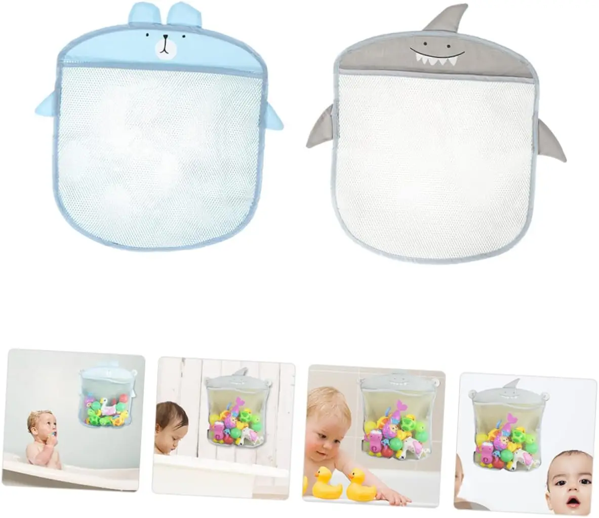 شفط كأس حقيبة التخزين حمام اللعب شفط كأس لعب حمام الطفل لعبة المنظم لعبة حقيبة التخزين جدار حقيبة تخزين قابلة للحمل أشتات Org #2