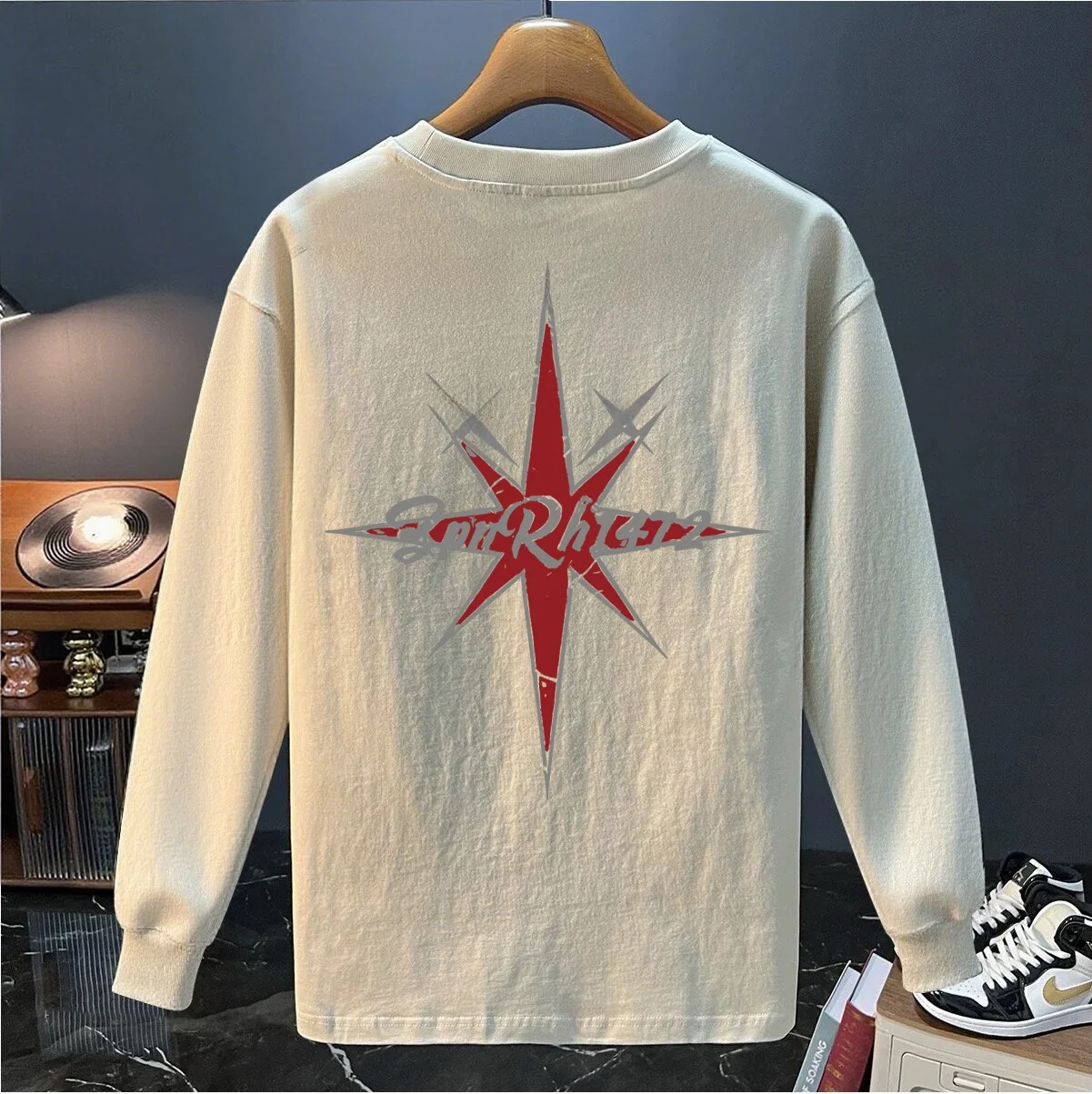 

Футболка из 100% хлопка в винтажном стиле, свободного кроя, повседневная, молодежная, для осеннего сезона.