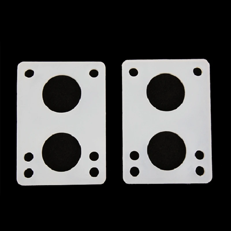 Skateboard Longboard Riser Pads Transparent Silicone Gasket Skate Truck Shock Pad Skateboard Accessories 2Pcs/Set