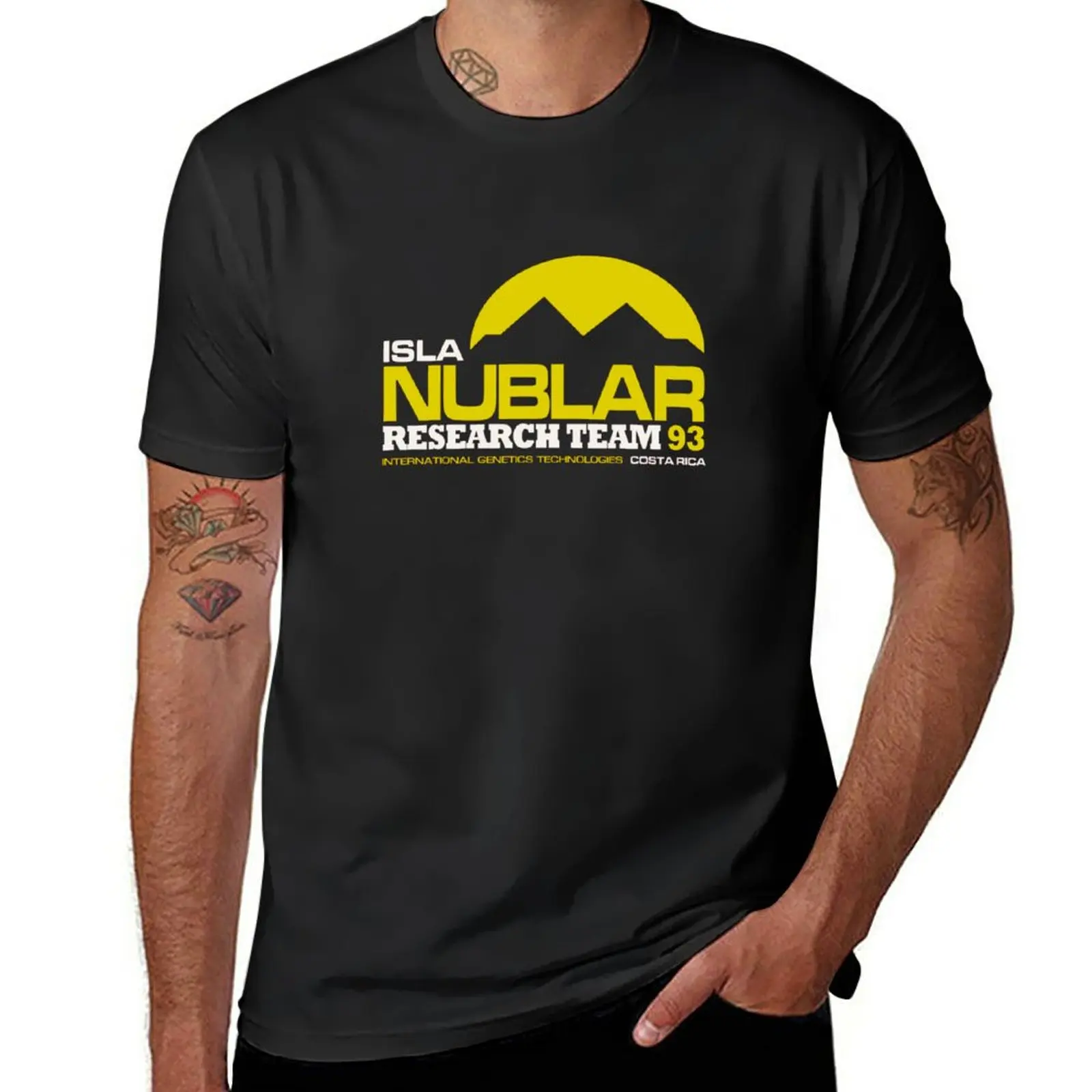 New ISLA NUBLAR RESEARCH FACILITY T-Shirt sweat shirt kawaii clothes Short sleeve tee men