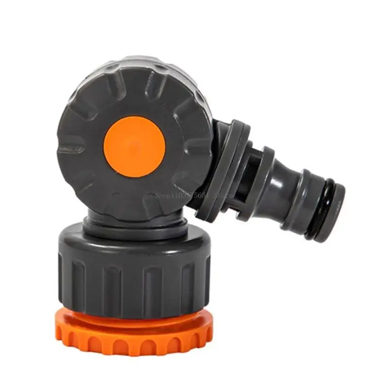 ABS Plastic Garden Hose Adapter Rotating Nipples Spout Build In Switches Valves