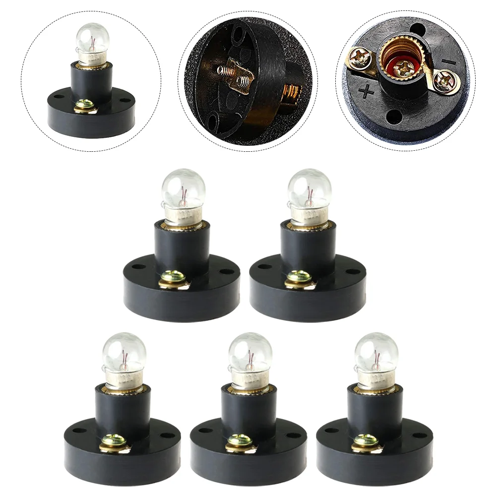 

5 Pcs Screw Lamp Holder Physics Laboratory Equipment LED Flashlight Experiment Bulbs E10 Base School Teaching Instruments