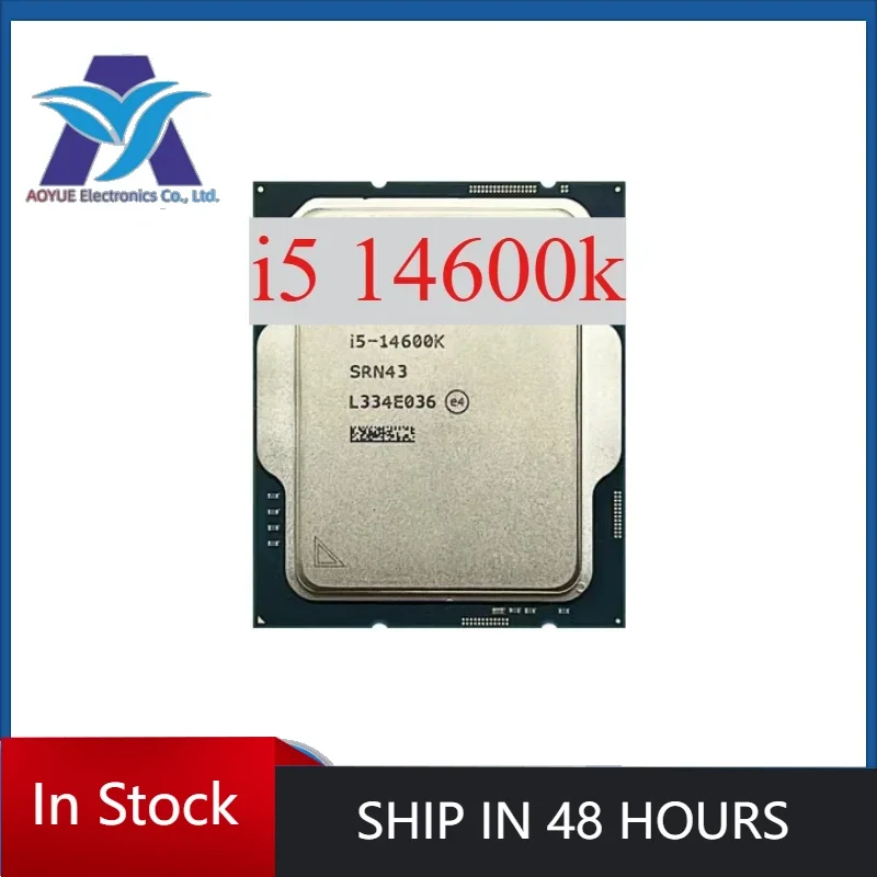 1pcs Perfect test Intel Core i5-14600K i5 14600K 14-Core 20-Thread CPU L3=24M 125W LGA 1700