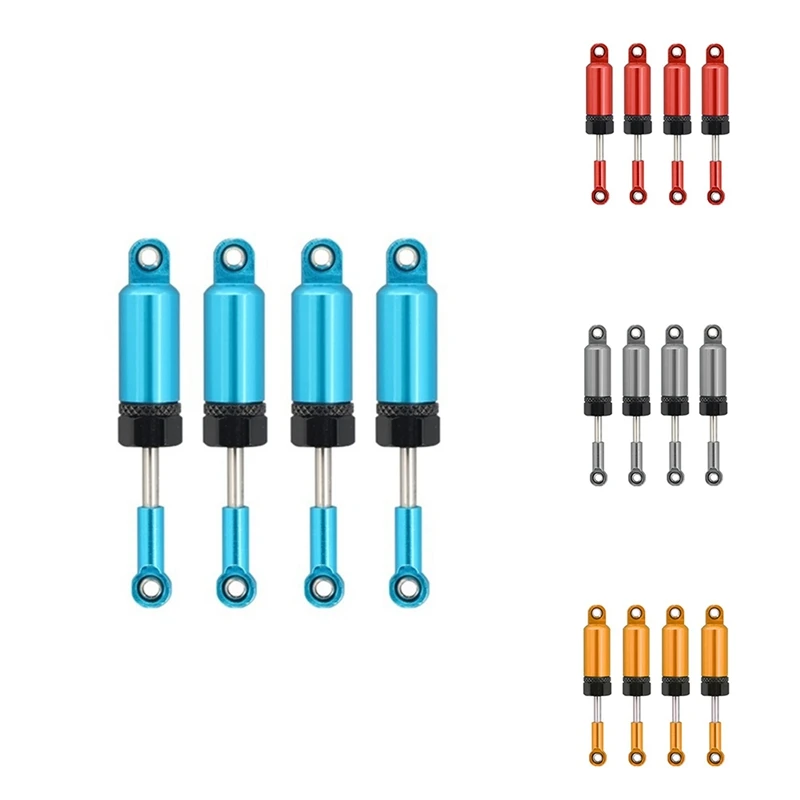 4Pcs Metall Stoßdämpfer Dämpfer Für WPL C14 C24 MN D90 D99 D99S MN90 MN98 MN99S RC Auto Upgrade Teile Zubehör