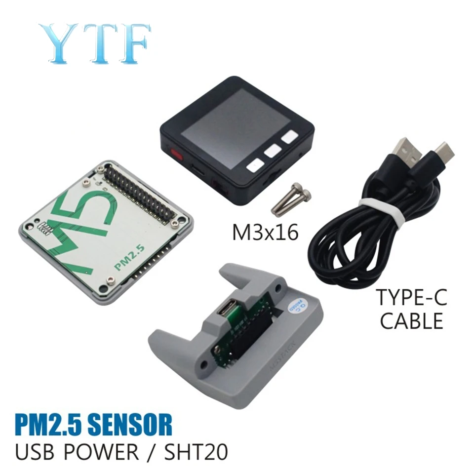 

M5Stack PM2.5 Температура и влажность окружающей среды Основание обнаружения качества воздуха PMSA003 SHT20
