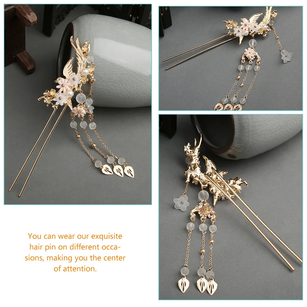 

Hair Clips for Women Accessories Chinese Traditional Headdress Ancient Oriental Hairpin Stick