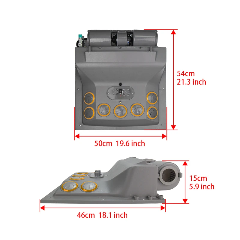 Universal Automotive 12V 24V A/C Air Conditioning Kit for Truck Minibus Van Tractor Digger RV Excavator AC Air Conditioner