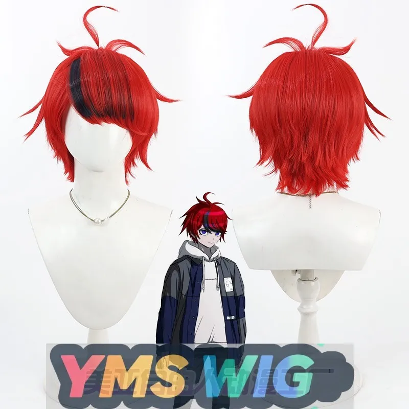 

[YMS WIG] Hundred Days War Sumino Takumi Cos парик Final Defense School красные мелирование и волосатый топ