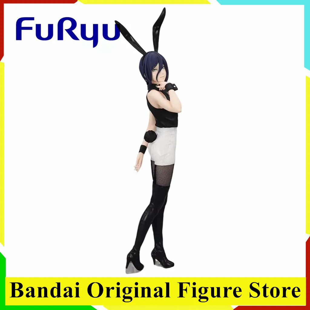 FuRyu Gekijouban Chainsaw Man Reze Hen Reze BiCute Bunnies Mainan Action Figure Model PVC Koleksi Boneka Figur Anime
