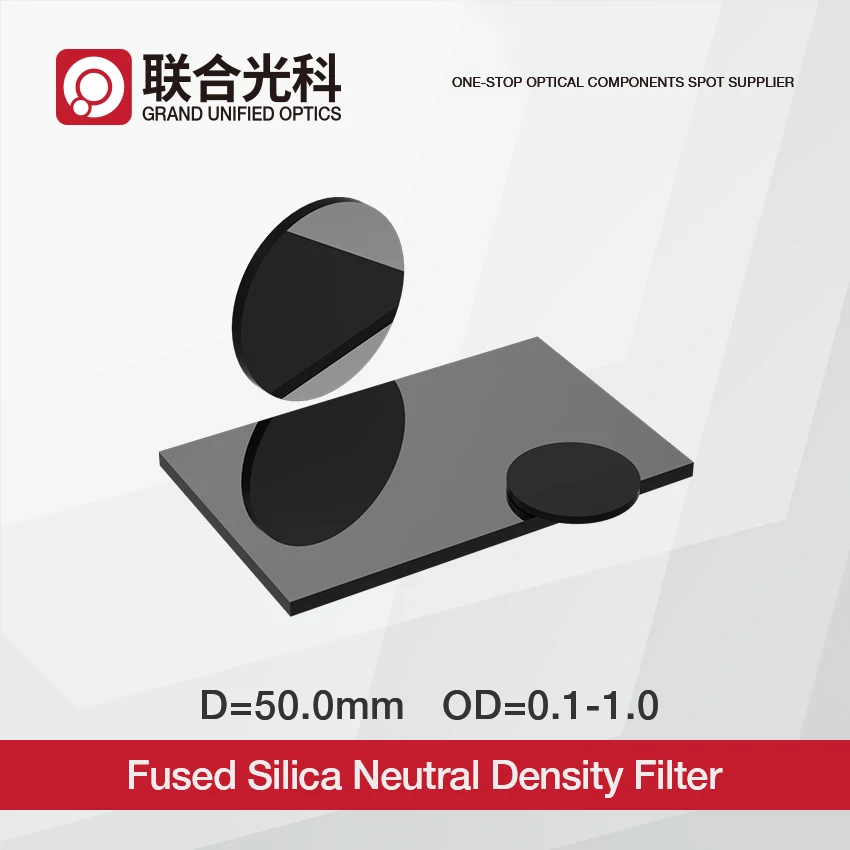 Diameter 50mm Fused Silica Glass Optical Neutral Density ND Filter