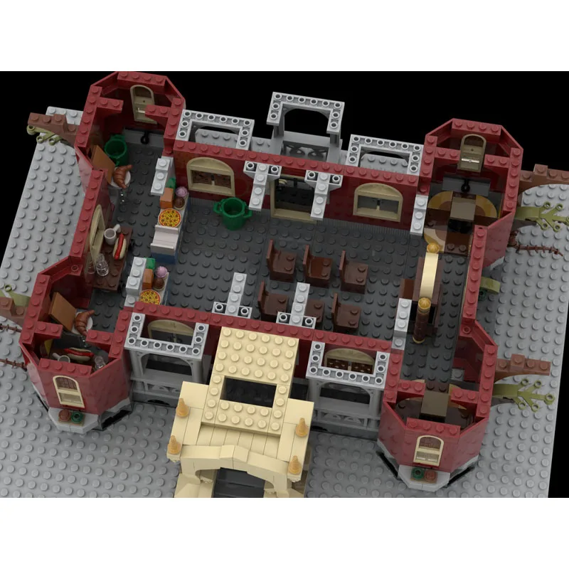 

MOC-62301 Новый городский замок, уличная сцена, модель строительного блока, 2447, детали, игрушка на день рождения и Рождество для мальчиков и детей