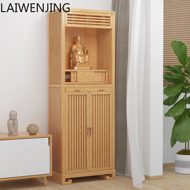 MJY new Chinese casket vertical cabinet household offering table solid wood Buddhist platform Guanyin offering table