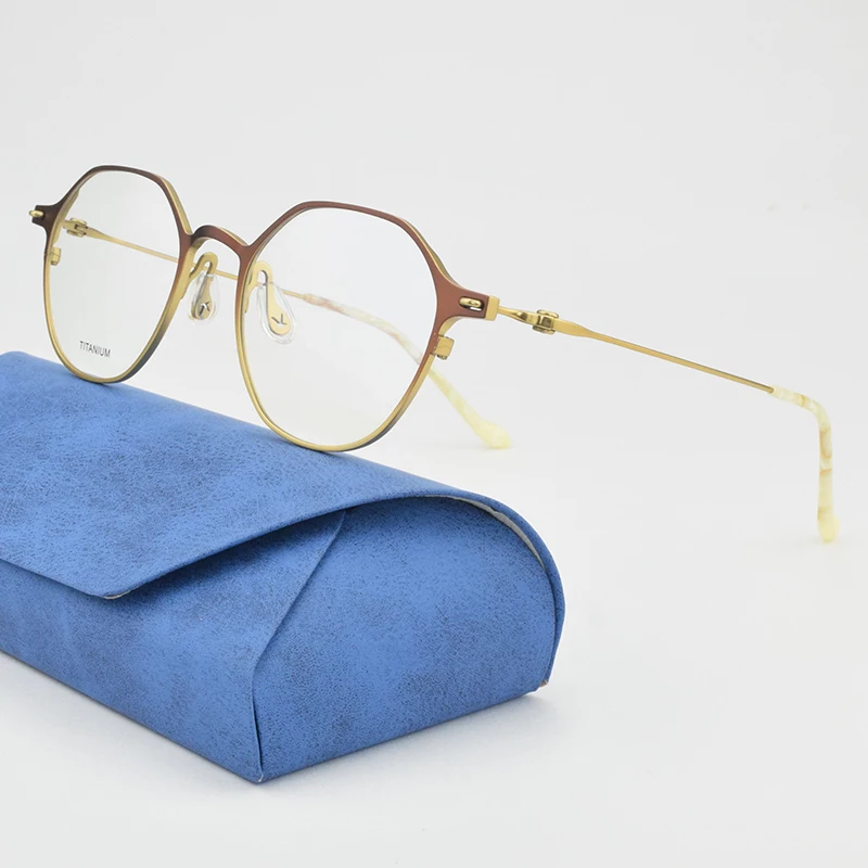 

Vintage Titanium Eyeglasses Frame Men Myopia Prescription Glasses Women Retro Optical Luxury Brand Glasses Frame Eyewear T202316