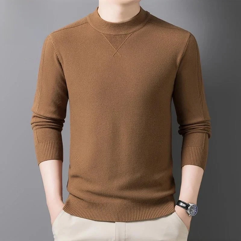 

Мужской вязаный шерстяной свитер Pierre Cardin Thiened Long Sve с высоким воротником, осенне-зимний модный повседневный теплый топ