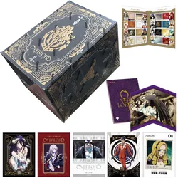 Original Overlord Luxury Collection Card Box Anime Characters Limited Edition Metal Hollow Out Cards TCG Game Toy Boy Hobby Gift