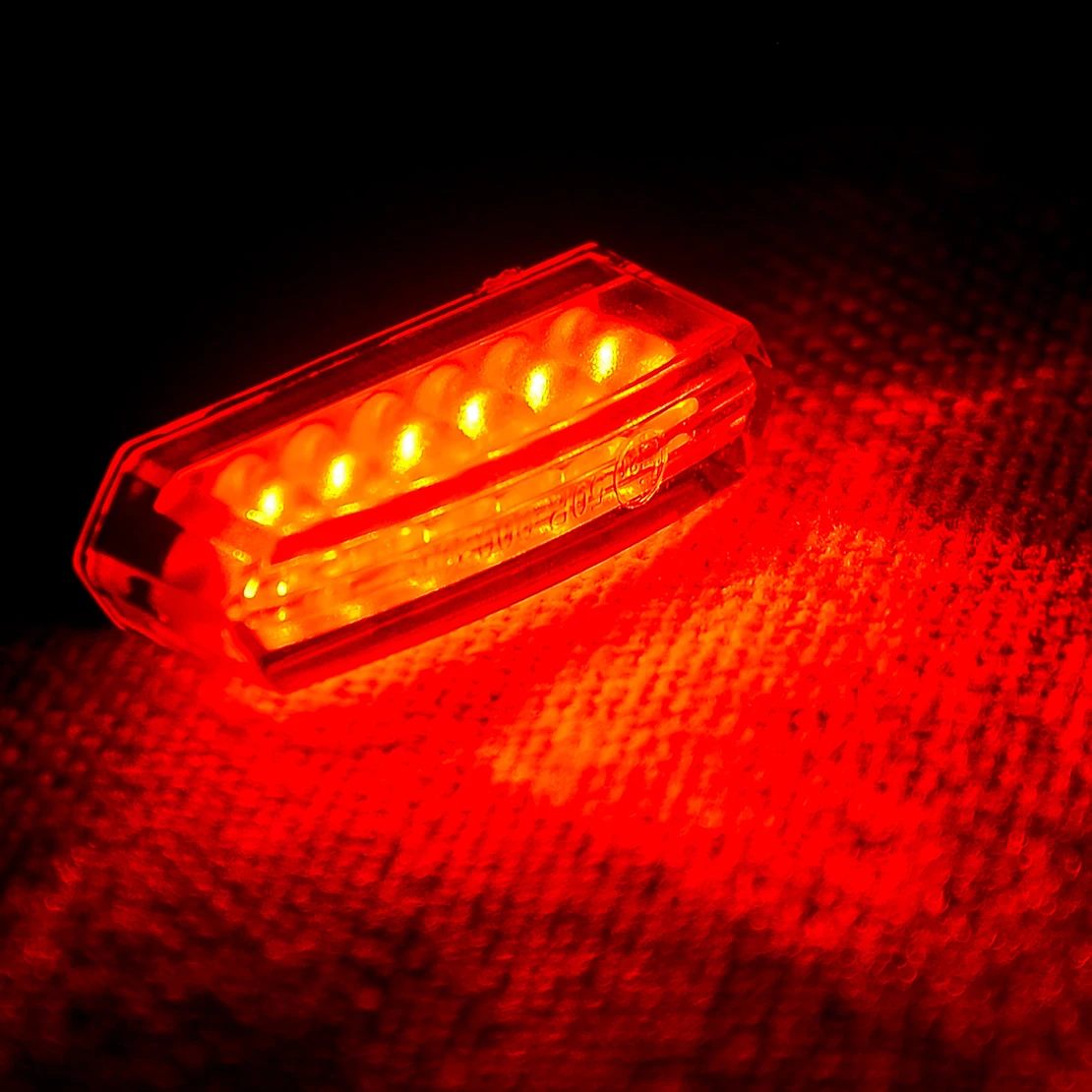 Motorcycle 6 LED Red Tail Light Mini Rear Running Stop Brake Bright Lamp 12V Universal Dirt Bike ATV