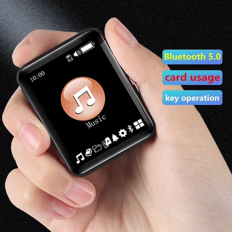 Bluetooth MP3 Music Player Student Walkman MP4 Portable Compact Mini Screen P4 Support Card/Recording/External Play/Multifunctio