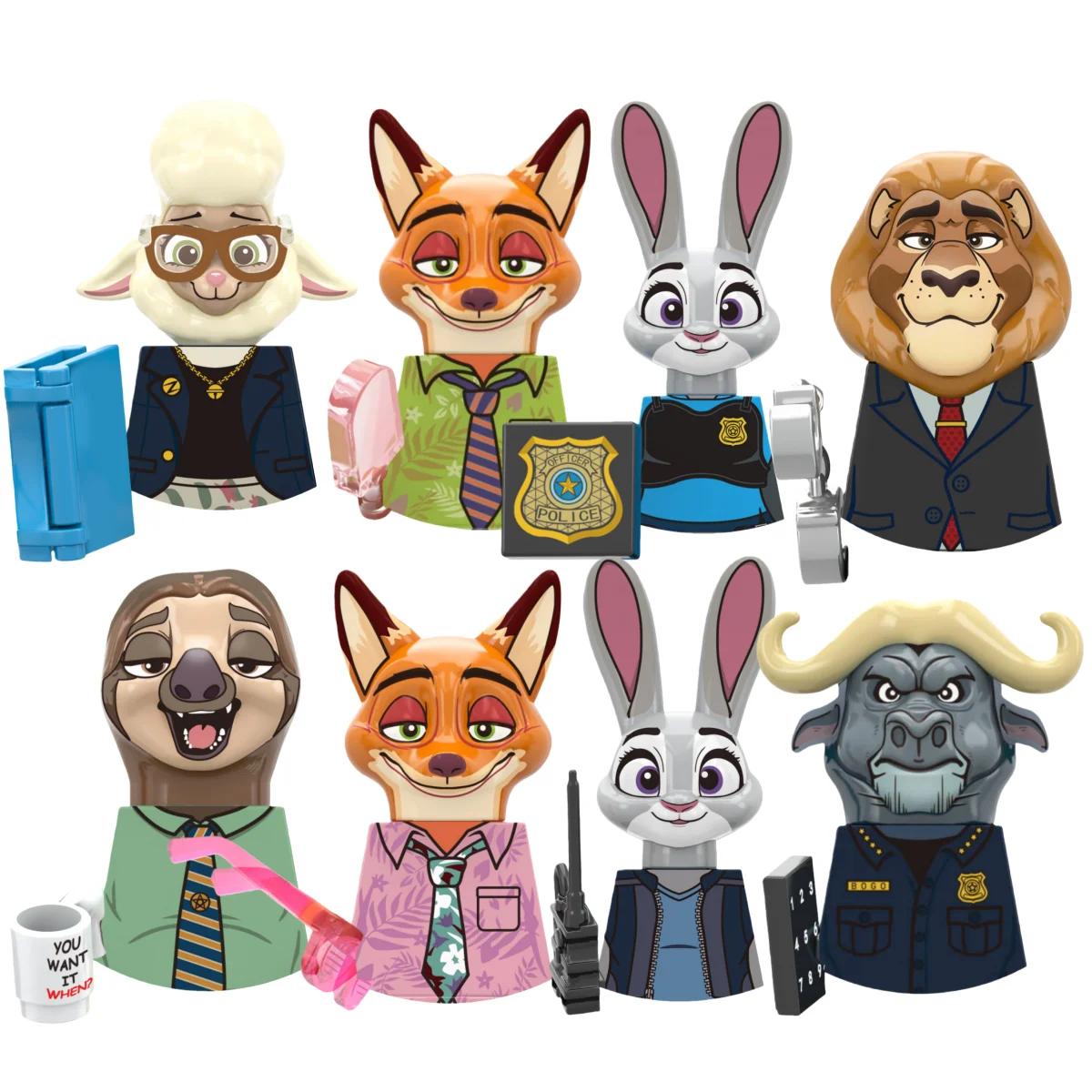 Blind Box RT8012 Hot Movie Series Mini Action Figures rabbit Comic Models Building Blocks Bricks Creative Accessories Gitfs Toys