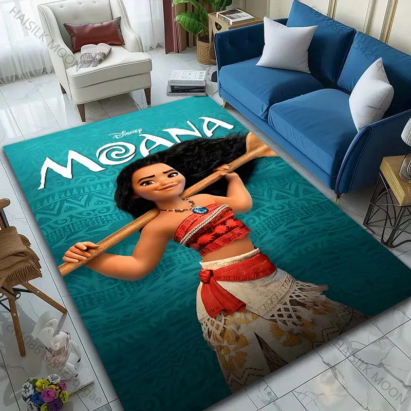 

1PC Cartoon Disney Moana Print Carpet for Bedroom Home Decor Children Crawling Mat Living Room Area Rug Sofa Table Floor Mat