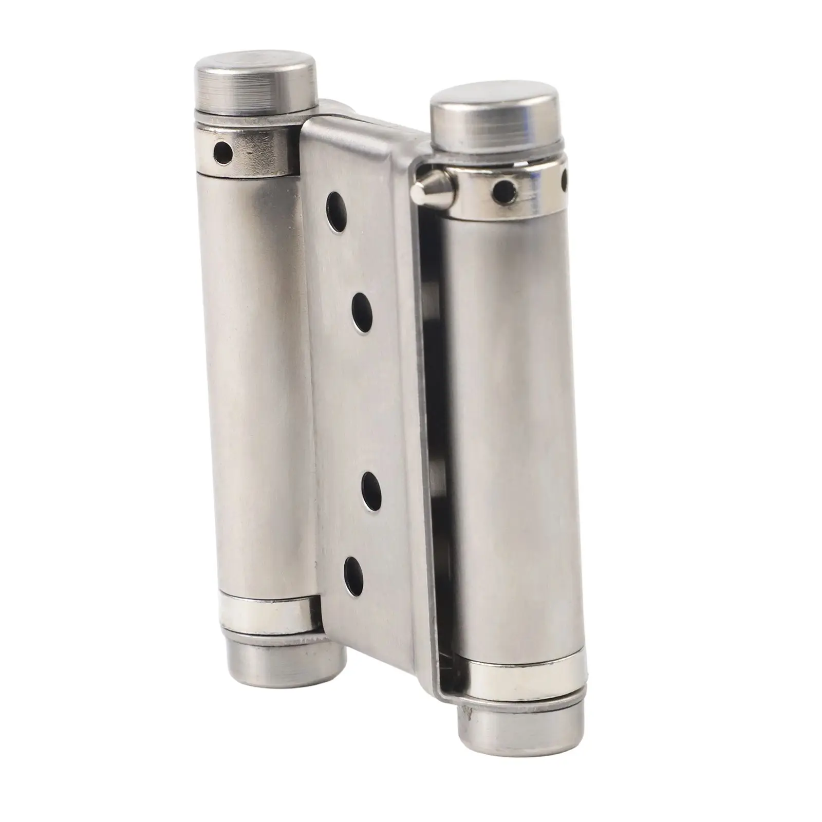Double Opening Spring Hinge in Stainless Steel for Two-Way Swing Doors Requiring Smooth Adjustable Motion Control