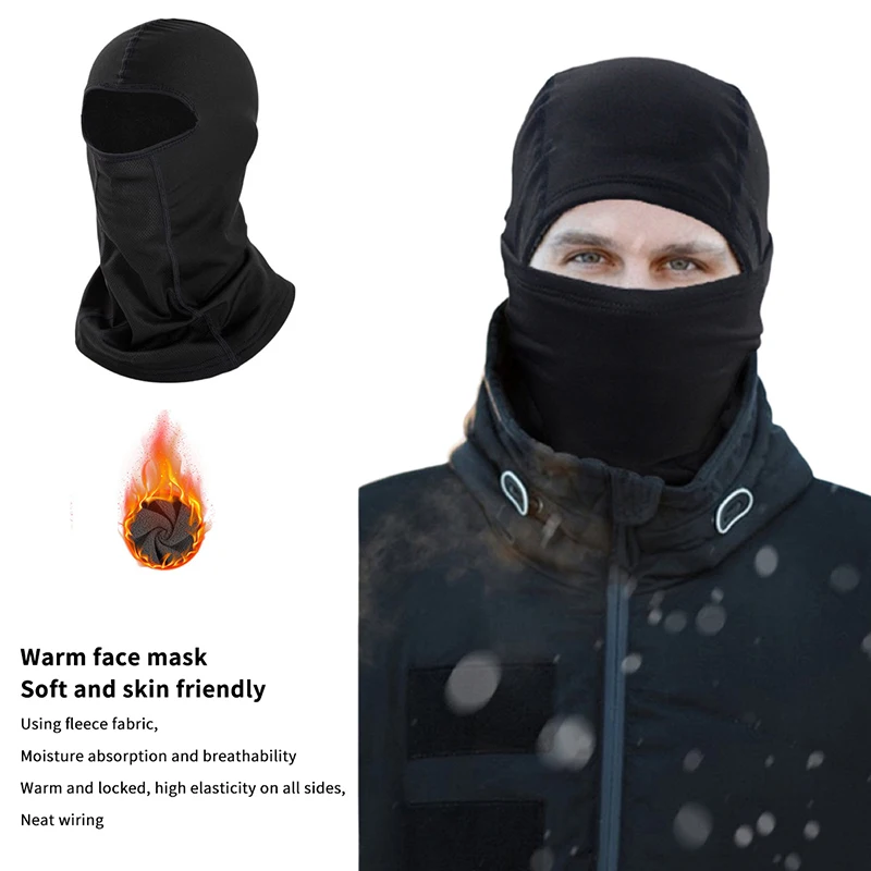 Balaclava masker wajah untuk pria wanita, masker Ski wajah penuh tudung taktis sepeda motor salju berlari cuaca dingin