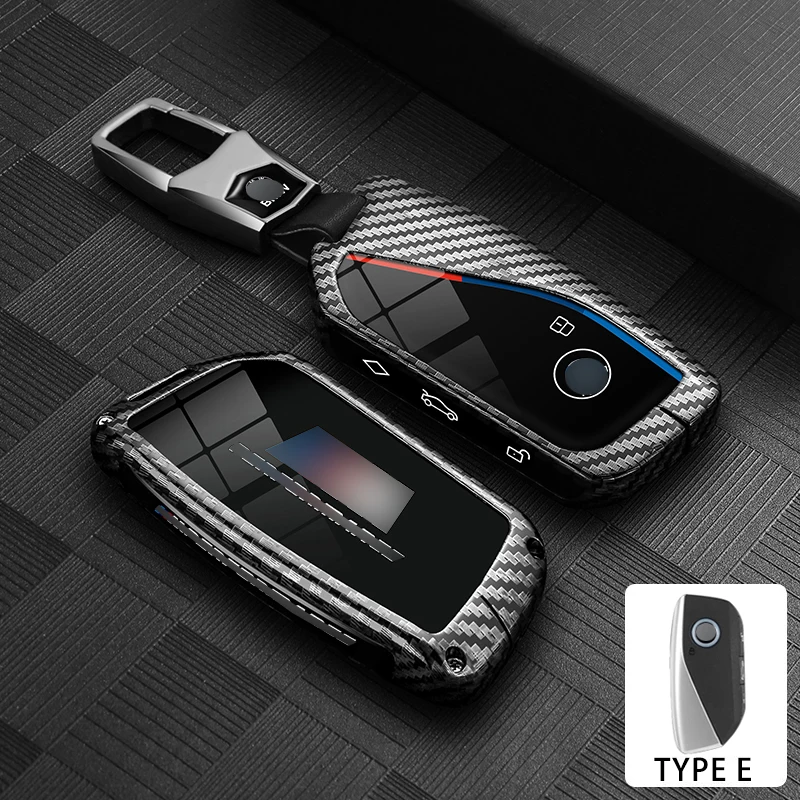Zinc Alloy Car Key Case for BMW 740Li U06 G81 M3 X1 U11 X7 X5 G05 LCI G09 I7 G70 IX40 XM G60 Series Car Key Box Accessories Man