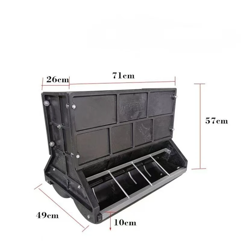 

New Double-sided Plastic 10-hole Pig Feeder Trough Automatic Feeding Tools Long Service Life