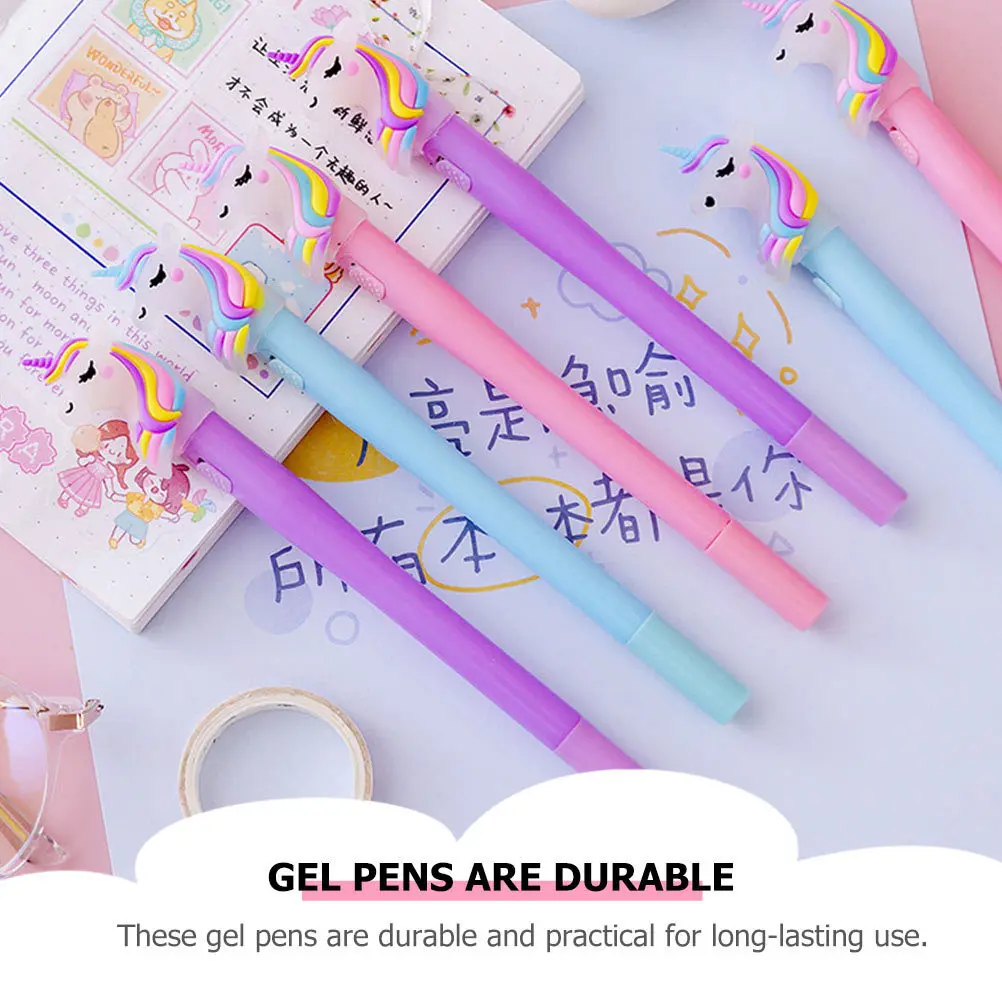 

8 шт. светящиеся гелевые ручки, креативный мультяшный дизайн для студентов, домашние задания, офисные гелевые ручки для письма, дизайнерская ручка, ручка для письма